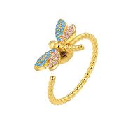 NHYHEHMR Dita di apertura dell'anello regolabile da donna - Ape Flower Ape Openta Ringi Class Caspite Ringita per le donne unisex Girls Ladies Regalo di compleanno