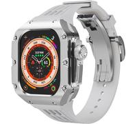 NHYHEHMR Elastico per orologio in lega in lega di titanio da 49 mm ， per la sostituzione della serie Ultra 2 ， Sport Call Watch Case Metal Crown Bezel Mod Kit Accessori