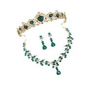 NHYHEHMR Elegante orecchini a corona di orecchini splendidi gioielli per matrimoni e occasioni speciali Bellissima sposa Accessori Red Presente per le donne