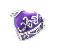 NHYHEHMR Enamel Love Heart Urn Ash Keepsake Memorial Mini Cremation Wish Pendant fit Necklace Pendant