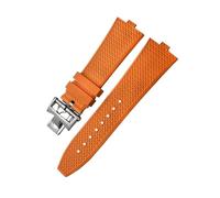 NHYHEHMR Fascia di guardia in gomma fluoros a rilascio rapido 24x7mm per VC Cinta di orologio con fibbia per vite all'estero