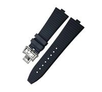 NHYHEHMR Fascia di guardia in gomma fluoros a rilascio rapido 24x7mm per VC Cinta di orologio con fibbia per vite all'estero