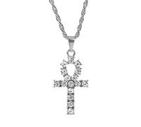 NHYHEHMR Fashion Women & Men Rhinestone Cross Pendants Necklaces Hip Hop Jewelry Long Chain gift Large Collection Of Cross