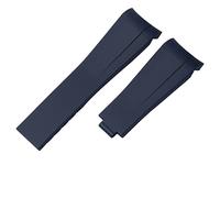 NHYHEHMR for Rubber Watch Strap Male ditongna Green Water Ghost Diver Green Silicone 20mm 21mm Watch Band (Color : Blue-Room Rose, Size : 21mm)