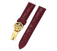 NHYHEHMR Genuine leather watch strap 19MM 20MM 22MM Watchbands For Wath bands With Stainless Steel Deploy Clasp Men Women