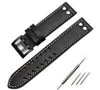 NHYHEHMR Genuine Leather Watchbands 20mm 22mm Band for Hamilton Khaki Field Watch H760250 H77616533 Watchband Watch Strap Button Buckle (Color : 24mm, Size : 20mm)