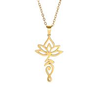 NHYHEHMR Girls Gioielli Accessori Yoga Collana floreale per donne ragazze, Buddhismo Mandala Charm CHILKER - Simpulla collana vintage, ciondolo minimalista, gioielli per la collana per le vacanze