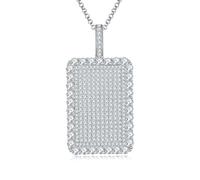 NHYHEHMR Girls jewelry Accessories 4.2ct Moissanite Pendant for D Color Men Diamond Hip Hop Necklace Decorations