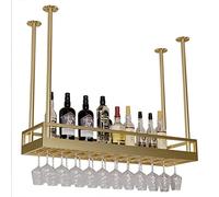 NHYHEHMR Grollo del vino Giaccia di vino e porta in vetro di vino, portabicchieri per le cucine dei bar, sottosuolo a stelo mobile, scaffali di stoccaggio regolabile