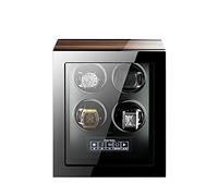 NHYHEHMR Guarda la scatola di avvolgitore di orologio automatico Winder con motore silenzioso e 15 modalità di rotazione Illuminazione LED Visualizzazione LCD Display LCD (12 0) Watch Winder
