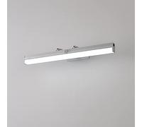 NHYHEHMR Human Body Induction Vanity Light Adjustable Linear Bathroom Light Fixture, LED Sensor Makeup Wall Sconce, Bath Vanity Wall Lamps with Switch, 4000K Natural White (Silver 80cm)
