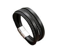 NHYHEHMR Jewelry New 2025 Arrival Classic Hand-Woven Fashion Multi-Layer Design Leather Bracelet Men Jewelry With For You Accessories Trendy Creative Gift Gift
