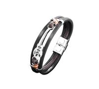 NHYHEHMR Jewelry New 2025 Arrival Classic Hand Woven Multi-Layered Leather Men Charm Guitar Bracelet Festive Christmas Dad with for You Accessories Trendy Creative Gift Gift