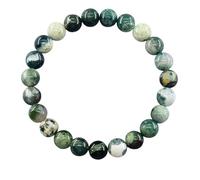 NHYHEHMR Jewelry New 2025 Arrival Real Tree Patterned Stone Beaded Bracelet Men Women Natural Lapis Lazuli Moss Agate Jade Energy With For You Accessories Trendy Creative Gift Gift
