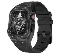 NHYHEHMR Kit di modifica della fascia di orologi di lusso , per 9 8 7 6 5 4 SE 45mm Serie 44mm Sostituzione Sostituire Cancella di orologio in gomma Guida in acciaio inossidabile in metallo