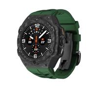 NHYHEHMR Kit di modifica di lusso per Galaxy Watch 7 STRAPE CASSO DI CARBONIO ULTRA 47 mm per Galaxy Watch Ultra Carbon Fibre Cover Watch Bands, Watch 7 Ultra, A