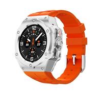 NHYHEHMR Kit di modifica di lusso per orologio galassy Ultra 47mm in acciaio inossidabile Cinta di silicone per Ultra 47mm Accessori fai da te
