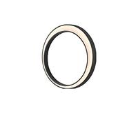NHYHEHMR lamp Light Outdoor Waterproof IP65 Stainless Steel Round Moon Lamp 19W Creative External Wall Sconce for Gardens, Patios, Outside Walls, Warm White,40cm (Size : 40cm)