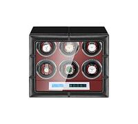 NHYHEHMR Luxury Watch Winder Automatic Watches with Silent Motor 4 Rotation Modes with LCD Screen and LED Light Soft Leather Fabric AC Adapter Included (Size : 12+0)