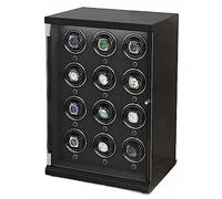 NHYHEHMR Luxury Watch Winder Box For 12 Automatic Watches Storage Case Built-in Illumination Watch Organizer With High-Gloss Lacquer (Color : A)