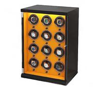 NHYHEHMR Luxury Watch Winder Box For 12 Automatic Watches Storage Case Built-in Illumination Watch Organizer With High-Gloss Lacquer (Color : A)