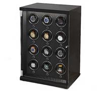 NHYHEHMR Luxury Watch Winder Box For 12 Automatic Watches Storage Case Built-in Illumination Watch Organizer With High-Gloss Lacquer (Color : A)