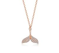 NHYHEHMR Mermaid Fish Tail Clavicle Chain Necklace per Women Charm Fashion Accessori per gioielli sexy Accessori per gioielli