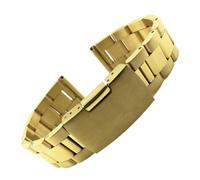 NHYHEHMR Metal Bracelet 26mm 28mm 30mm Band Wrist Strap Black Silver Gold Belt