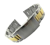 NHYHEHMR Metal Bracelet 26mm 28mm 30mm Band Wrist Strap Black Silver Gold Belt