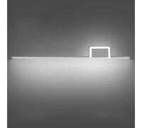 NHYHEHMR Metal Linear Wall Lamp with Acrylic Modern 6000K White LED Wall Lamps Long Bedside Wall Sconce for Bedroom Lighting Fixtures (White 40CM)
