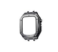 NHYHEHMR Modification Kit Metal Case strap For bands Series 8 Series 7 45mm Correa iWatch band 44mm Rubber Bracelet Wristband Clasp