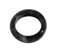 NHYHEHMR Natural Jade Rings Real Stone Jade Ring Natural Ring Multicolor Black Circle Natural Stone Finger Rings Charms Box (Color : Black, Size : 20mm)