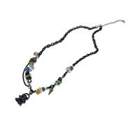 NHYHEHMR Necklaces for Women Trendy Jewelry Dainty Necklace Pendant Necklace Elegant Specter Pendant Collarbone Chain Colorful Beads Bracelet Stone Necklace Pendant Necklace for Various Occasions