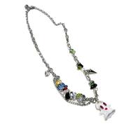 NHYHEHMR Necklaces for Women Trendy Jewelry Dainty Necklace Pendant Necklace Elegant Specter Pendant Collarbone Chain Colorful Beads Bracelet Stone Necklace Pendant Necklace for Various Occasions