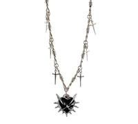 NHYHEHMR Necklaces for Women Trendy Jewelry Dainty Necklace Pendant Necklace Fashionable Statement Jewelry Thorn Knotted Chain Necklace with Delicate Pendant
