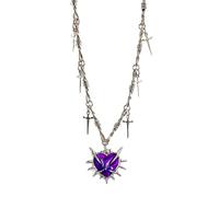 NHYHEHMR Necklaces for Women Trendy Jewelry Dainty Necklace Pendant Necklace Fashionable Statement Jewelry Thorn Knotted Chain Necklace with Delicate Pendant