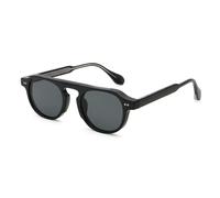 NHYHEHMR New 2025 Round Frame Sunglasses For Women Retro Sun Glasses For Men Acetate Female Decoration Summer Uv400