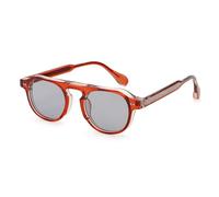 NHYHEHMR New 2025 Round Frame Sunglasses For Women Retro Sun Glasses For Men Acetate Female Decoration Summer Uv400