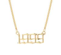 NHYHEHMR Numero semplice numero cittadino collana di matrimonio per il ricordo del compleanno di gioielli Regali di amicizia