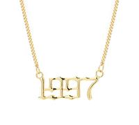 NHYHEHMR Numero semplice numero cittadino collana di matrimonio per il ricordo del compleanno di gioielli Regali di amicizia