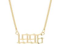 NHYHEHMR Numero semplice numero cittadino collana di matrimonio per il ricordo del compleanno di gioielli Regali di amicizia