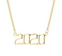 NHYHEHMR Numero semplice numero cittadino collana di matrimonio per il ricordo del compleanno di gioielli Regali di amicizia
