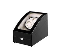 NHYHEHMR Orologi Watch Winders Box per 2 3 orologi automatici, motore silenzioso, 4 modalità di rotazione, adattamento a signora e uomo