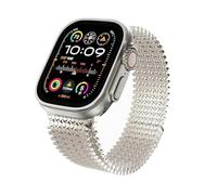 NHYHEHMR Per banda ultra 2 1 49mm 46mm 45mm 44mm 40mm 41mm 42 mm cinturino milanis per la serie iwatch 10 9 8 7 6 5 4 se braccialetto co correre