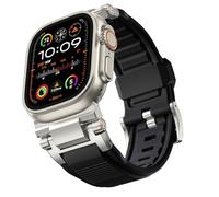 NHYHEHMR Per banda ultra 2/ultra 49mm/45mm/44mm/42 mm per uomini, fascia di sostituzione sport militare fkm per iwatch SE2/SE/9/8/7/6/5/4/3/2/1