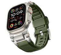 NHYHEHMR Per banda ultra 2/ultra 49mm/45mm/44mm/42 mm per uomini, fascia di sostituzione sport militare fkm per iwatch SE2/SE/9/8/7/6/5/4/3/2/1