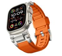 NHYHEHMR Per banda ultra 2/ultra 49mm/45mm/44mm/42 mm per uomini, fascia di sostituzione sport militare fkm per iwatch SE2/SE/9/8/7/6/5/4/3/2/1