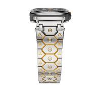 NHYHEHMR Per Galaxy Watch Ultra Strap Accessori da 47 mm Bracciale Sport per Galaxy Watch 7 Ultra Titan in acciaio inossidabile in acciaio in metallo di guardia in acciaio