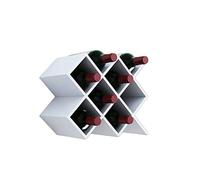 NHYHEHMR Porta di stoccaggio del vino indipendente per vini rossi e bianchi che salvano il reticolo del vino Nizer (White 8 Grids)