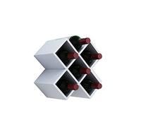 NHYHEHMR Porta di stoccaggio del vino indipendente per vini rossi e bianchi che salvano il reticolo del vino Nizer (White 8 Grids)